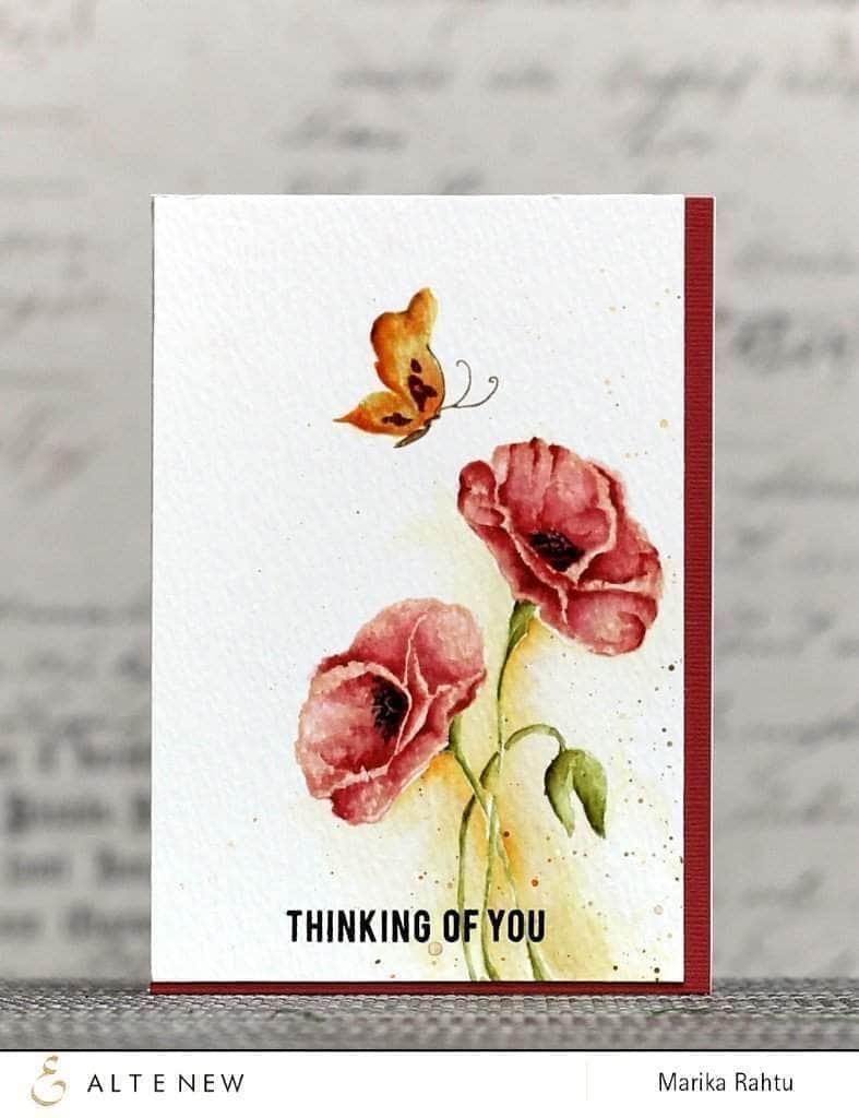 Photocentric Clear Stamps Painted Poppy Stamp Set