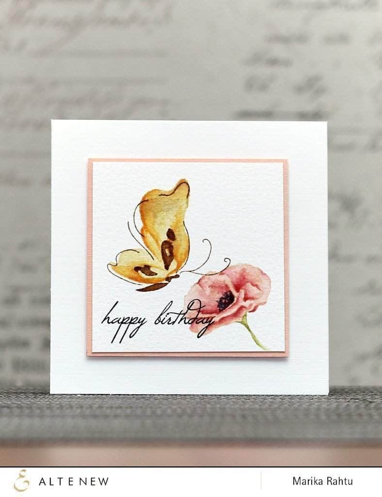 Photocentric Clear Stamps Painted Poppy Stamp Set