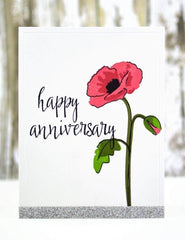 Photocentric Clear Stamps Painted Poppy Stamp Set