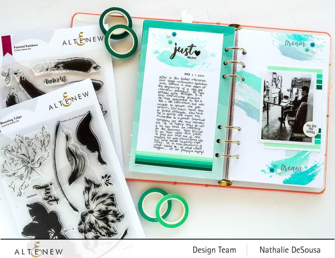 Photocentric Clear Stamps Painted Rainbow Stamp Set