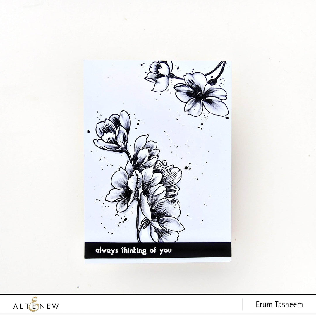 Photocentric Clear Stamps Pen Sketched Flowers Stamp Set