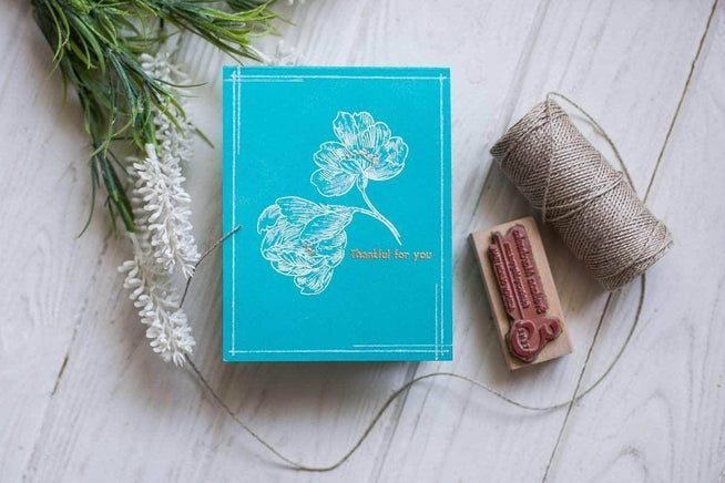 Photocentric Clear Stamps Pen Sketched Flowers Stamp Set