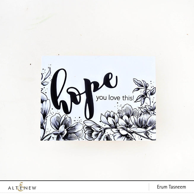 Photocentric Clear Stamps Pen Sketched Flowers Stamp Set