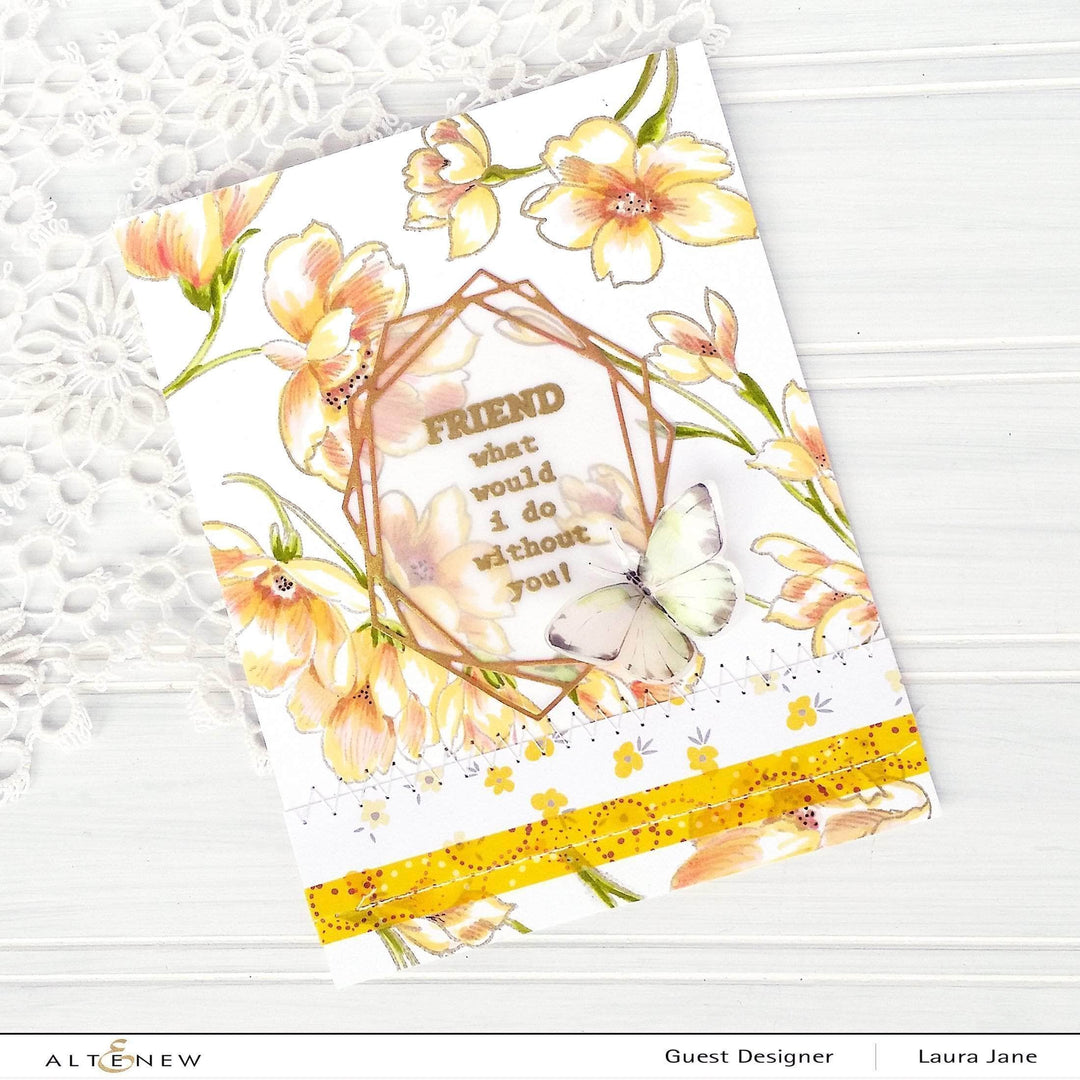 Photocentric Clear Stamps Pen Sketched Flowers Stamp Set