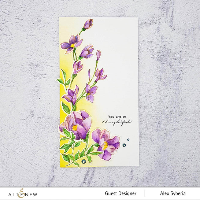 Photocentric Clear Stamps Pen Sketched Flowers Stamp Set
