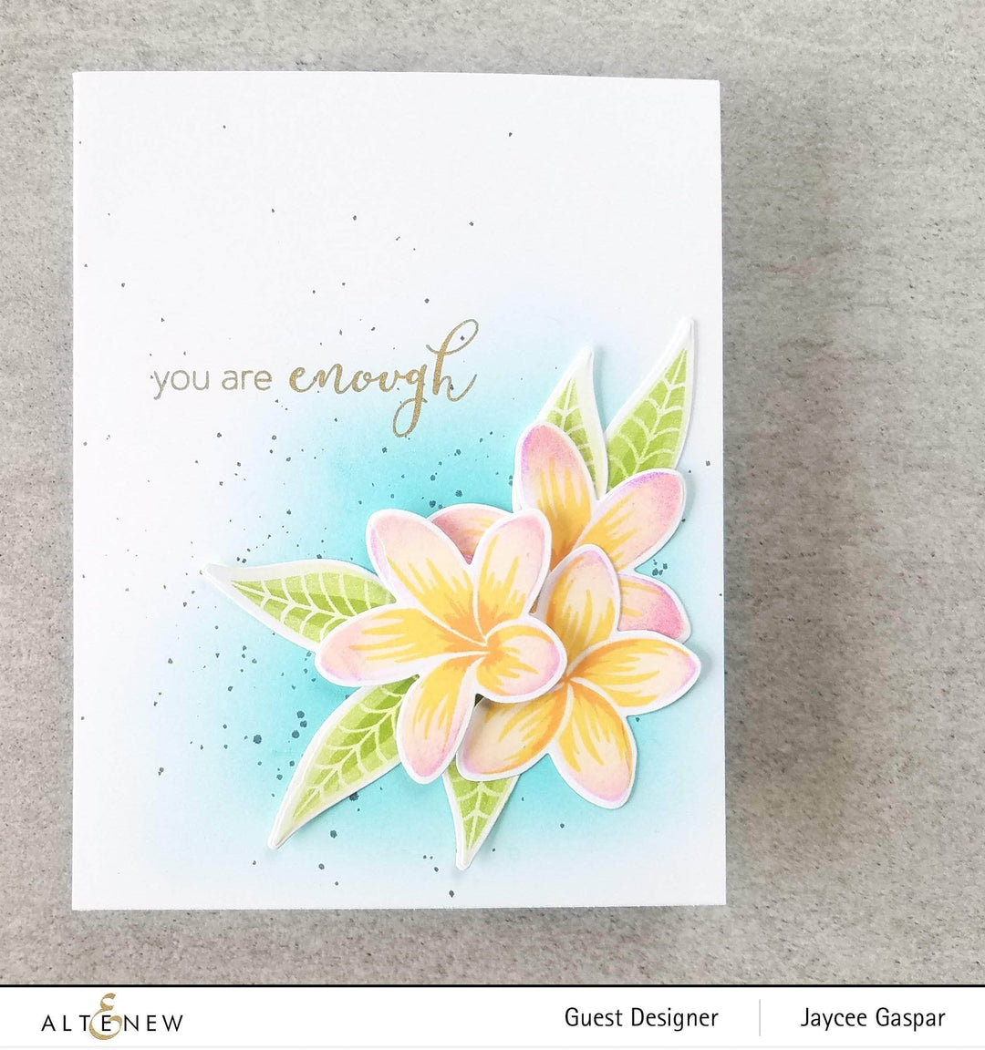 Photocentric Clear Stamps Playful Plumeria Stamp Set