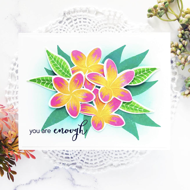 Photocentric Clear Stamps Playful Plumeria Stamp Set