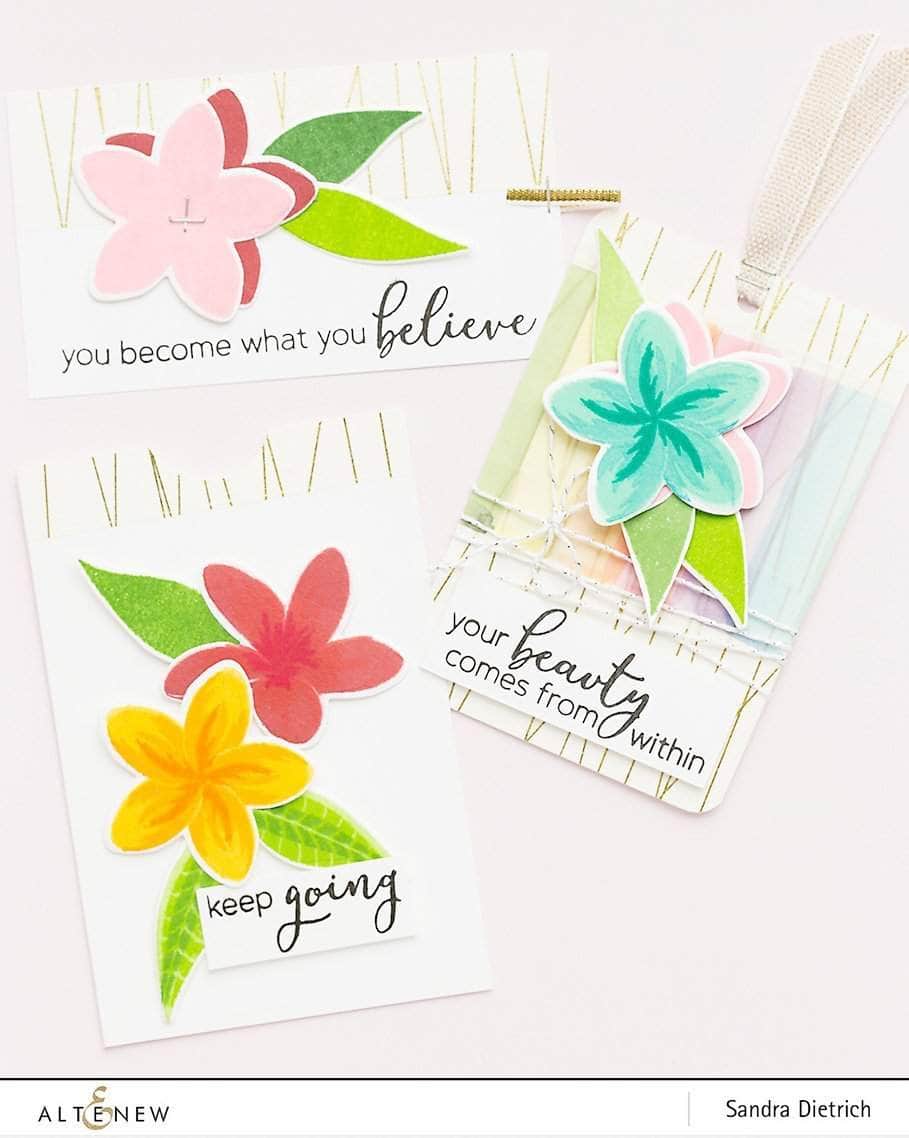Photocentric Clear Stamps Playful Plumeria Stamp Set