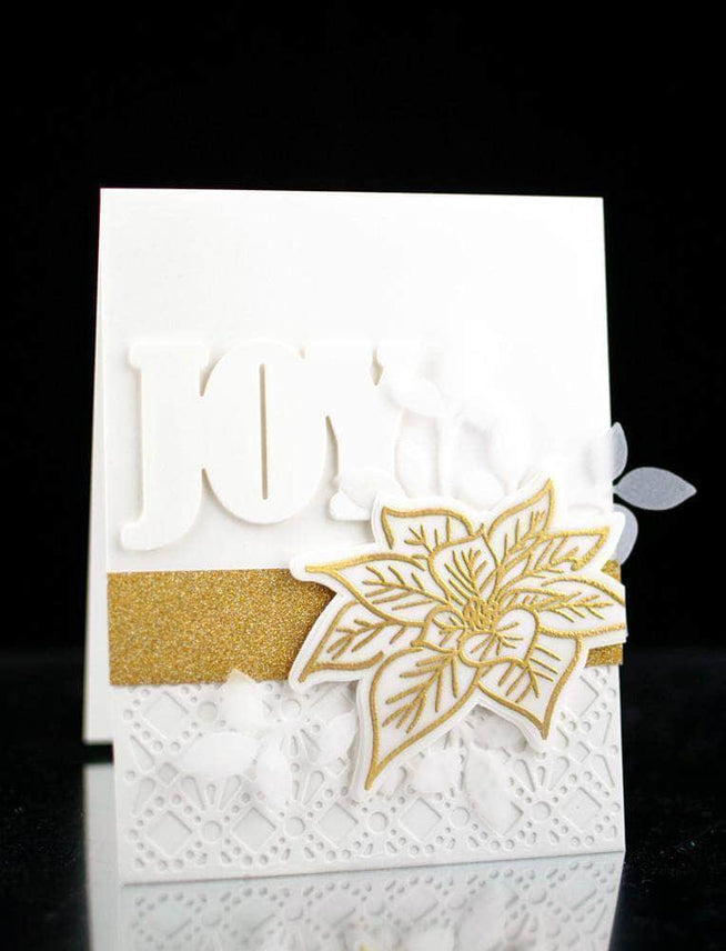 Photocentric Clear Stamps Poinsettia & Pine Stamp Set