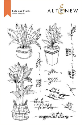 Photocentric Clear Stamps Pots and Plants Stamp Set