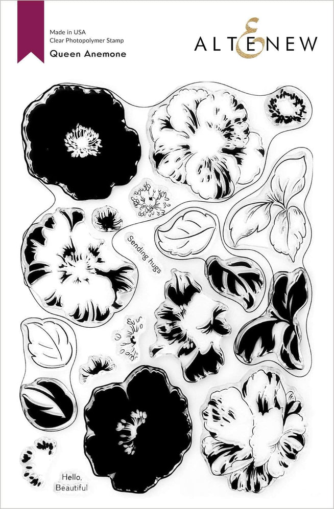 Photocentric Clear Stamps Queen Anemone Stamp Set