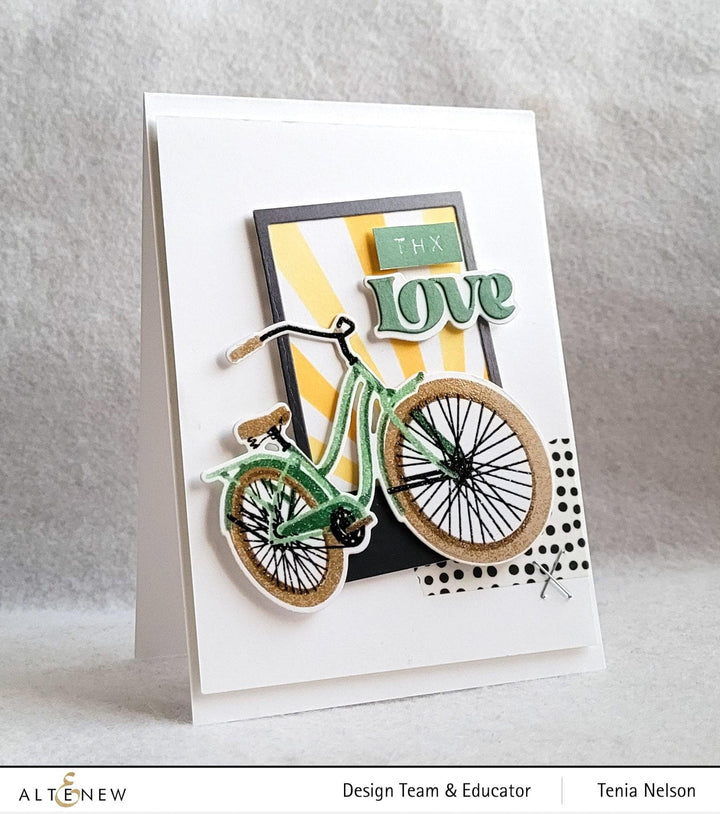 Photocentric Clear Stamps Retro Bicycle Stamp Set
