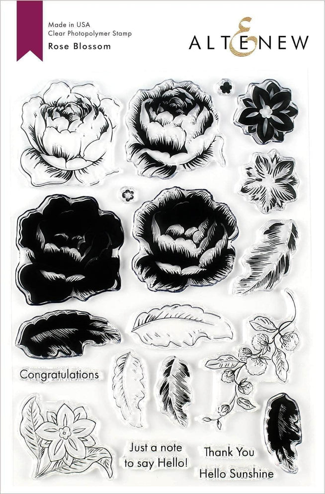 Photocentric Clear Stamps Rose Blossom Stamp Set
