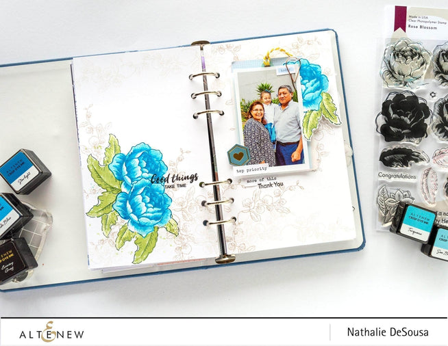 Photocentric Clear Stamps Rose Blossom Stamp Set