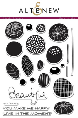 Photocentric Clear Stamps Simple Flowers Stamp Set