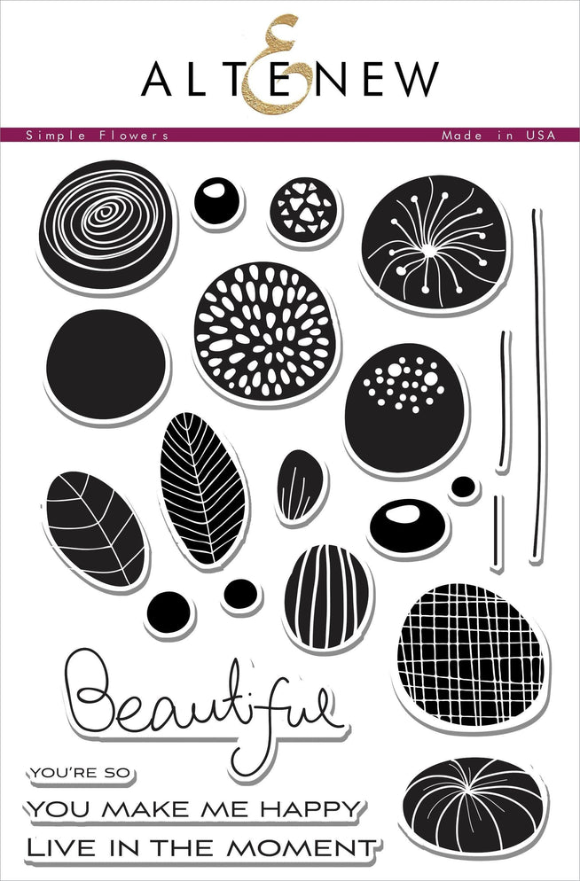 Photocentric Clear Stamps Simple Flowers Stamp Set