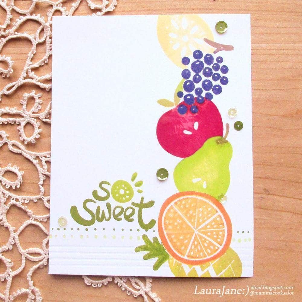 Photocentric Clear Stamps Simple Fruits Stamp Set