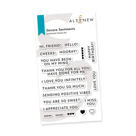 PMA Industries, Inc. Clear Stamps Sincere Sentiments Stamp Set