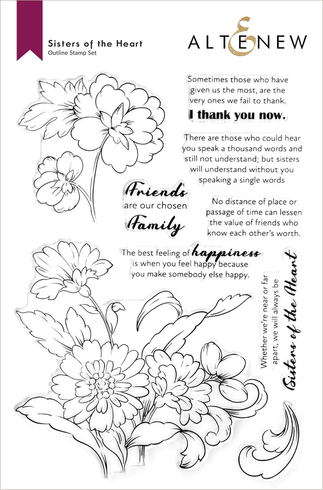 Photocentric Clear Stamps Sisters of the Heart Stamp Set