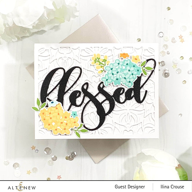 Photocentric Clear Stamps Sophisticated Wreath Stamp Set