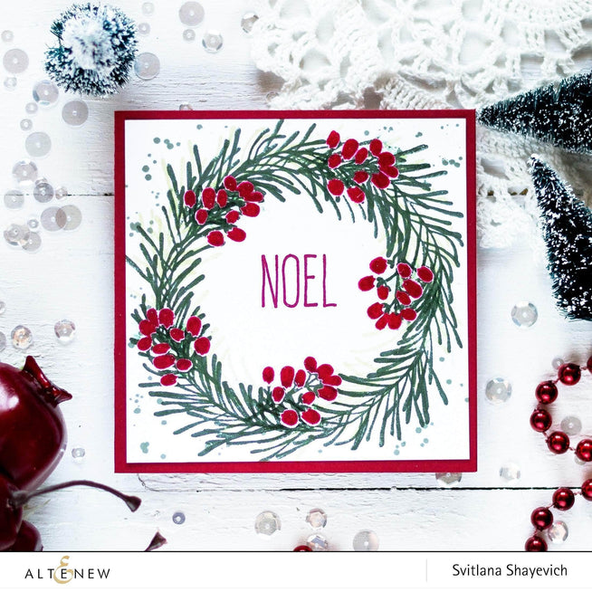 Photocentric Clear Stamps Sophisticated Wreath Stamp Set