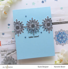 Photocentric Clear Stamps Stacked Snowflake Stamp Set
