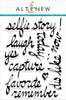 Photocentric Clear Stamps Super Script Scrapbook Stamp Set