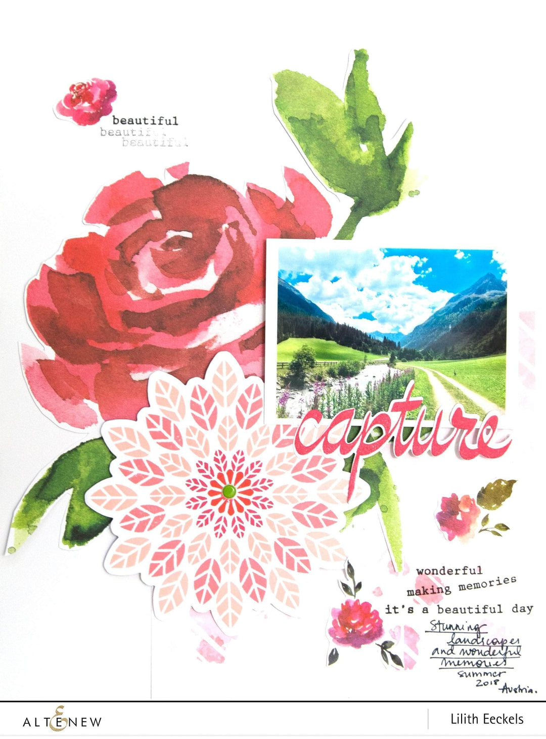 Photocentric Clear Stamps Super Script Scrapbook Stamp Set