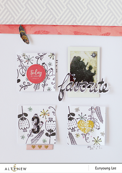Photocentric Clear Stamps Super Script Scrapbook Stamp Set