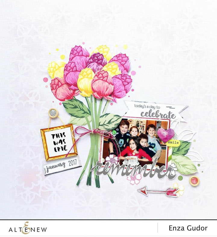 Photocentric Clear Stamps Super Script Scrapbook Stamp Set