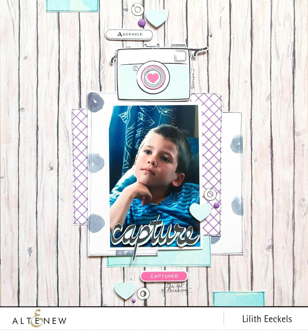 Photocentric Clear Stamps Super Script Scrapbook Stamp Set