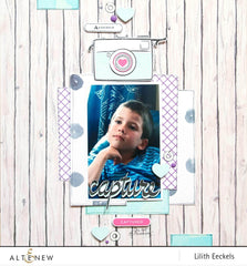 Photocentric Clear Stamps Super Script Scrapbook Stamp Set