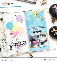 Photocentric Clear Stamps Super Script Scrapbook Stamp Set