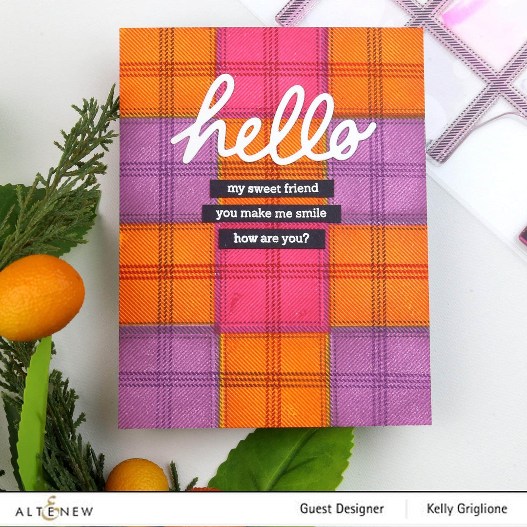 Photocentric Clear Stamps Tartan Stamp Set