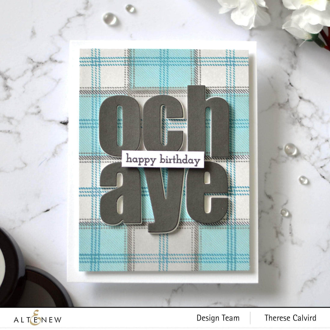Photocentric Clear Stamps Tartan Stamp Set