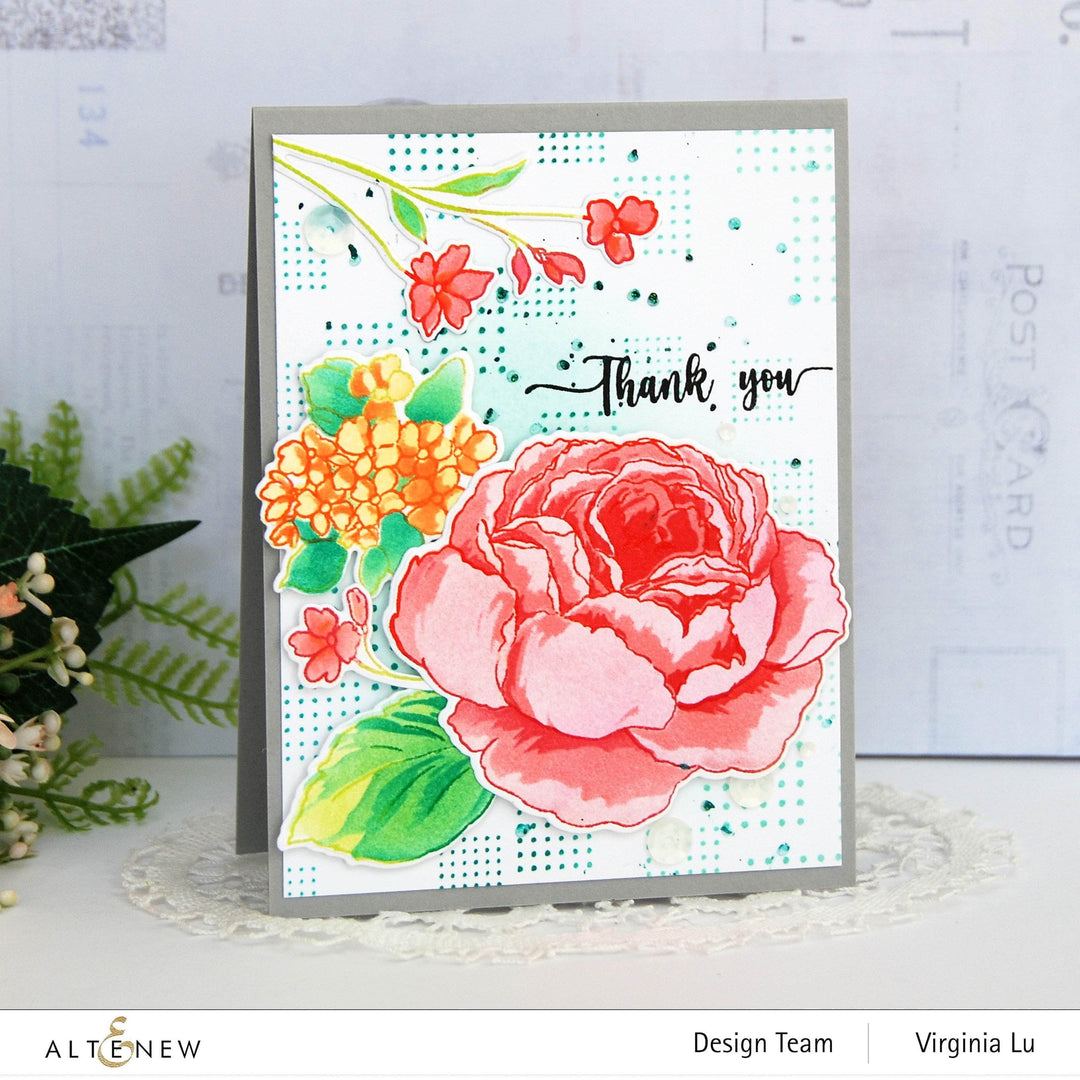 Photocentric Clear Stamps Tranquility Rose Stamp Set