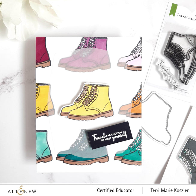 Photocentric Clear Stamps Travel Boots Stamp Set