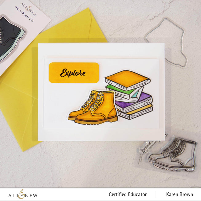 Photocentric Clear Stamps Travel Boots Stamp Set