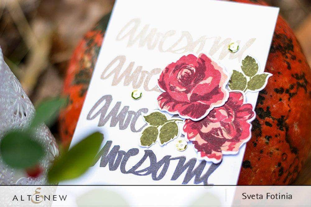 Photocentric Clear Stamps Vintage Flowers Stamp Set