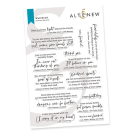 Photocentric Clear Stamps Well-Read Stamp Set