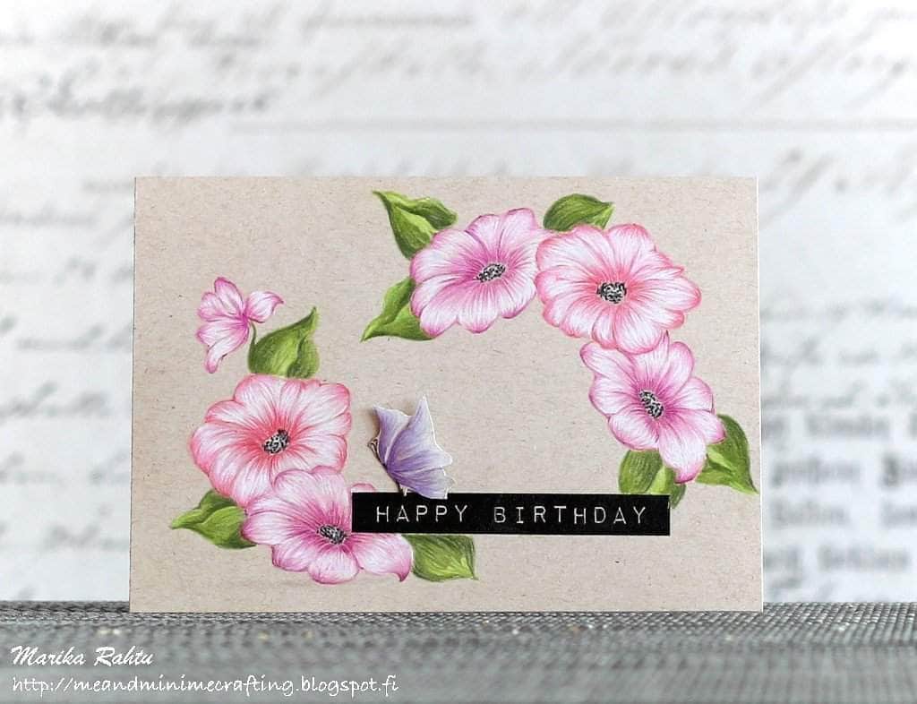 Photocentric Clear Stamps Whimsical Flowers Stamp Set