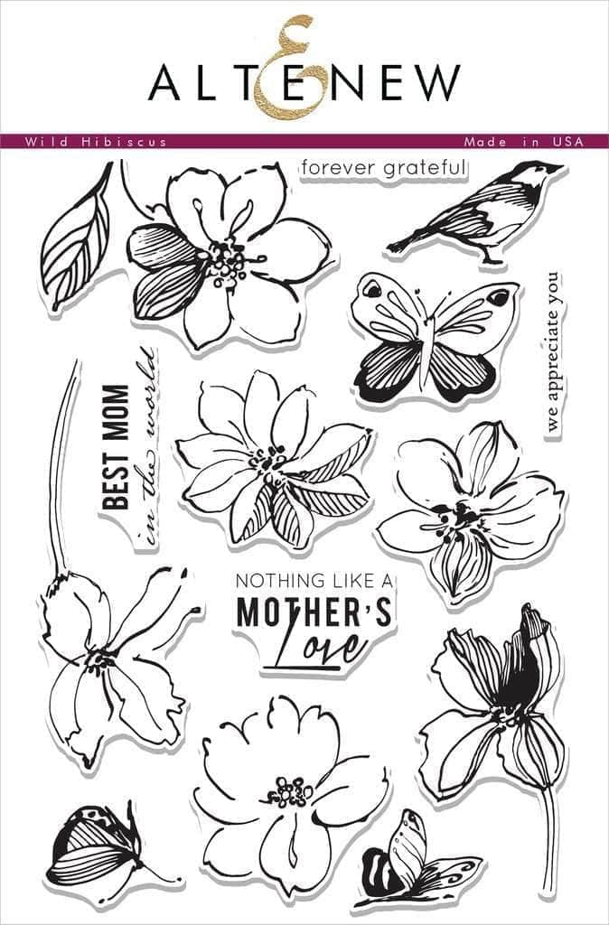 Photocentric Clear Stamps Wild Hibiscus Stamp Set