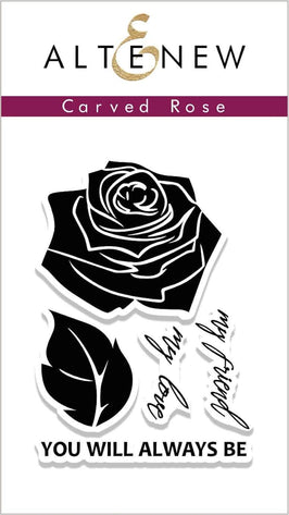 Photocentric Clear Stamps Carved Rose Stamp Set