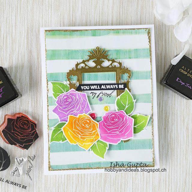 Photocentric Clear Stamps Carved Rose Stamp Set