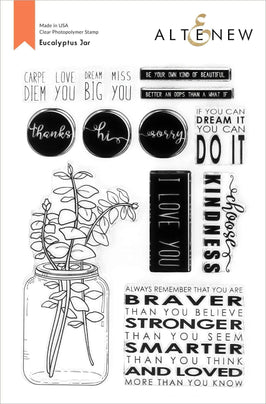 Photocentric Clear Stamps Eucalyptus Jar Stamp Set