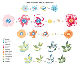 Photocentric Clear Stamps Flower Arrangement Stamp Set