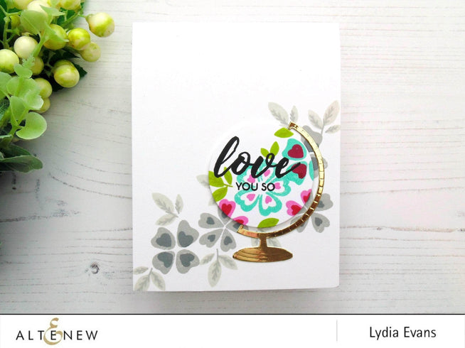 Photocentric Clear Stamps Heart Flowers Stamp Set