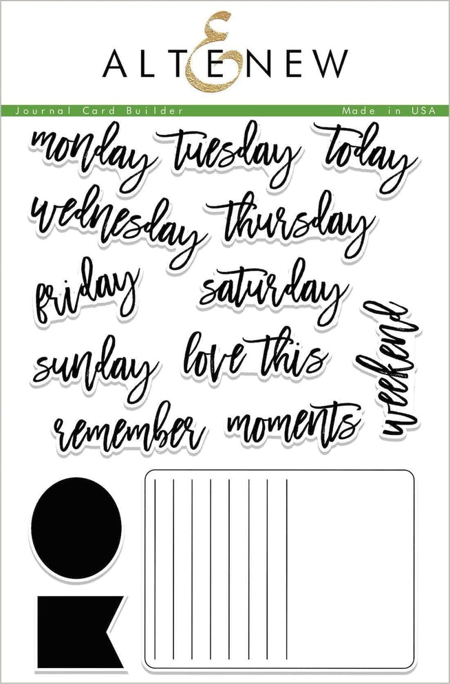 Photocentric Clear Stamps Journal Card Builder Stamp Set