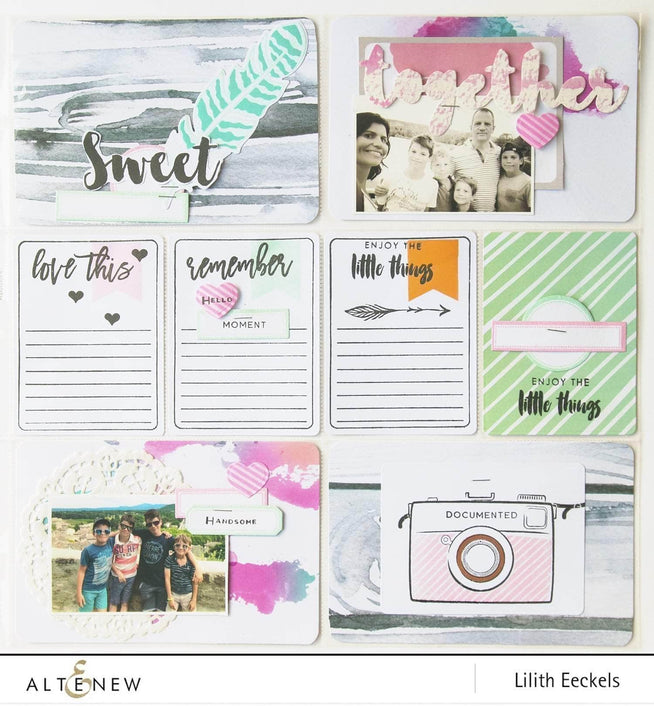 Photocentric Clear Stamps Journal Card Builder Stamp Set