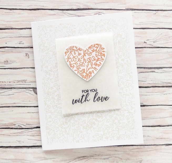 Photocentric Clear Stamps Magnolia Heart Stamp Set